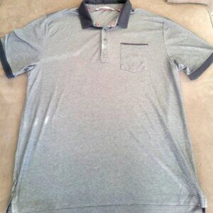 Travis Matthew Men's Gray Golf Polo Shirt Short Sleeve Size 2XL